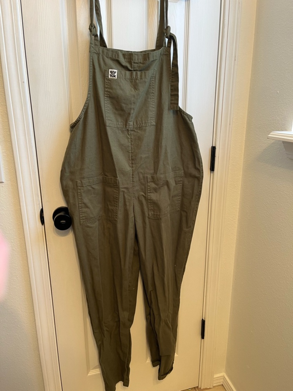 Lucy & Yak Olive Green Canvas Overall